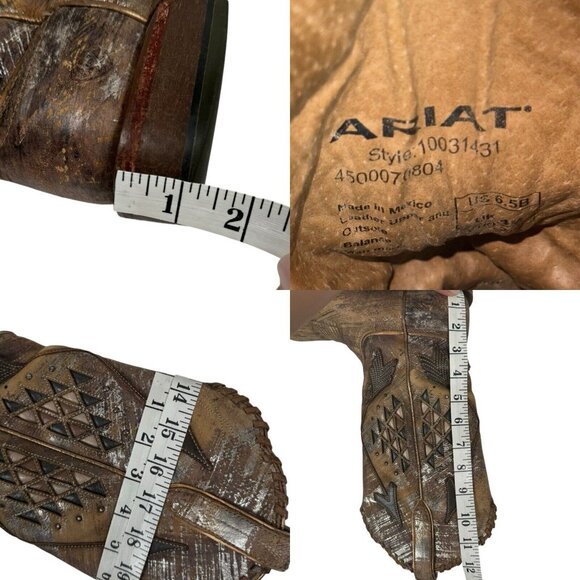 Ariat Women's Arroyo Brushed Metallic Square Toe Boots Women's Sz 6.5 B 10031431 - Picture 15 of 15